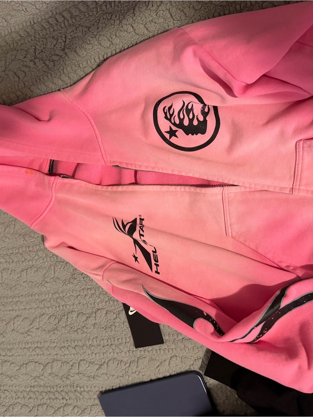 HellStar Pink Hoodie with Bold Tag